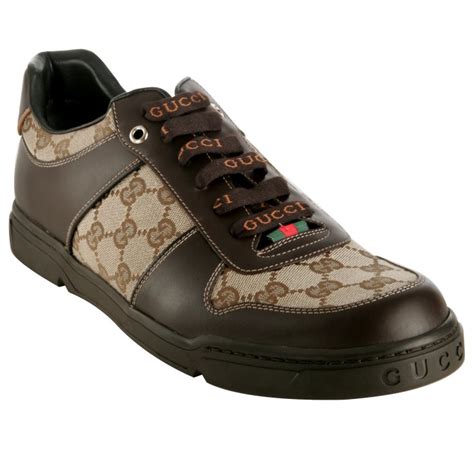 brown ribbon gucci mens shoes leather vintage|Gucci .